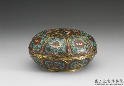 图片[2]-Box with Indian lotus decoration in cloisonne enamels, Ming dynasty, Jingtai reign (1450-1456)-China Archive